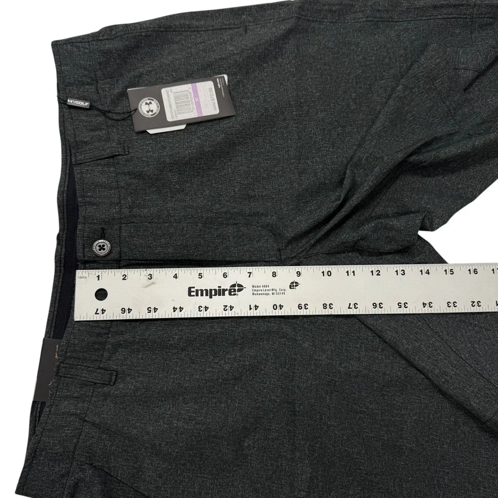 Under Armour Drive Golf Shorts Men 38 Charcoal Grey Heather 1309551 HeatGear NWT